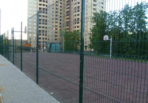 3Д забор для футбольной площадки в Арзамасе