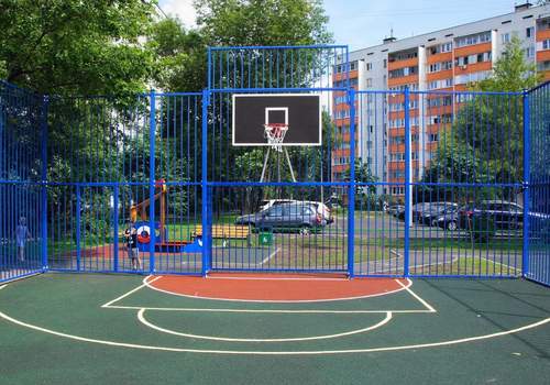 Забор Protect для баскетбольной площадки в Арзамасе